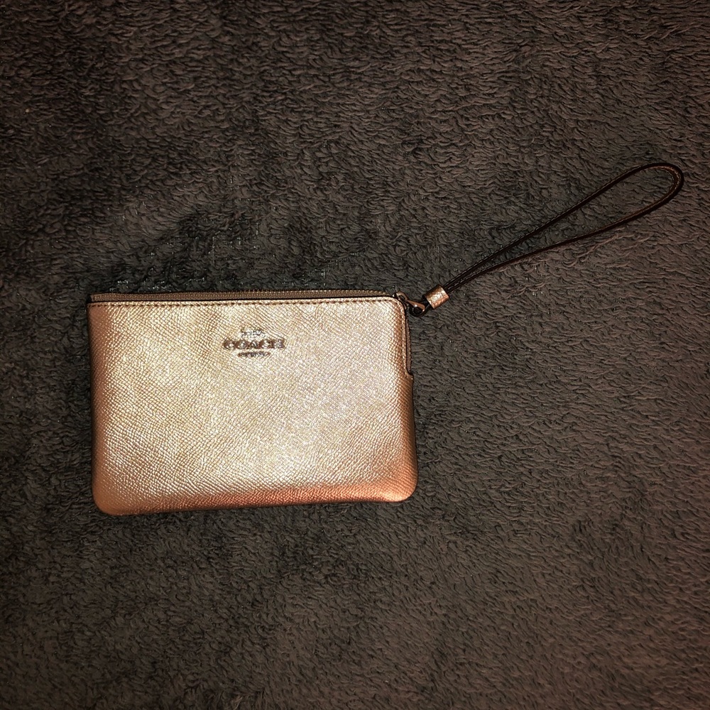 Coach Shiny Small Wristlet Bag